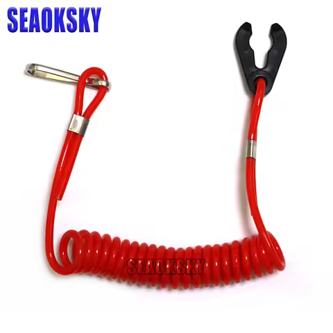 1PC Boat Outboard Engine Motor Lanyard Kill Stop Switch Safety Tether for Yamaha Boat Engine