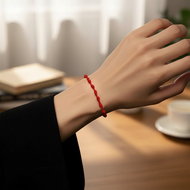 Lucky 7 Knot Red Cord Bracelet for Protection, Adjustable Woven Jewelry Gift  Gelang Tali Merah Luck