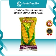 London/Qplus Jagung Bim Bim Snack (40's/bag) Keropok Jagung HALAL Popcorn Biscuit Corn Biskut Makana