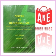 ☋ ∏ ✦ AUTHENTIC Volume One (1) 2023 - Notes in Business Law RFBT by Fidelito Soriano