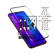 Tempered Glass Full Glue 5d 6d VIVO V9 v11 v11i v11pro v15 V15PRO Y12 Y15 Y15S Y17 Y18 y12i y21 y21a