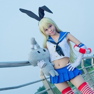 Kantai Collection shimakaze cosplay Fleet Ship Girl Collection Shima Style COS Student Wear Full Set