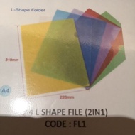 A4 L SHAPE FILE HOLDER 2PCS PER PACK