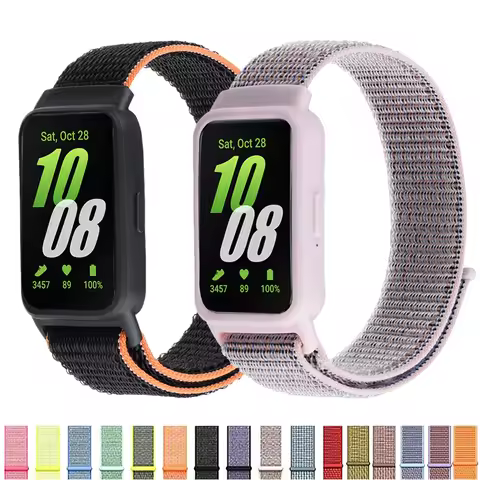 Case+Nylon Loop for Samsung Galaxy Fit 3 strap Accessories Breathable Adjustable Replacement correa 