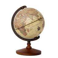 NEW World Globe Earth Map In English Retro Wooden Base Earth Instrument Geography Education Globe De