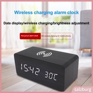   Wireless Charging Digital Alarm Clock with Adjustable Volume Wireless Rechargeable Led Digital Alarm Clock with Adjustable Volume and Snooze Function Clear Led Numbers