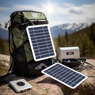 Solar Panel Phone Charger USB Outdoor Phone Solar Panel Charger Backpacking Hiking High-Performance Solar Panel demebsg demebsg