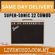 Fender Super Sonic 22 Tube Combo Guitar Amplifier, Blonde, 230V UK