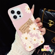 Spring Daisy Glitter IMD Case For Realme 10 9i 8i 8 7 Pro 7i Global 6 6S 6i 5 5S 5i 2 Pro GT Master 
