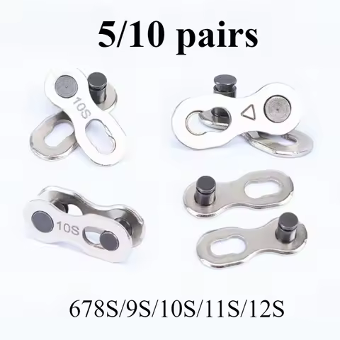 Mountain Bike Chain Magic Buckle Single Speed Chain Quick Release Bicycle Chain Missing Link Bicycle