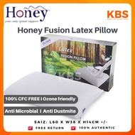 (FREE Shipping) HONEY Fusion Latex Pillow/ Bantal Getah Honey/ 天然乳胶枕头 / Washable cover with zip | L6