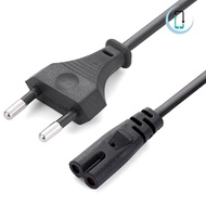 [AT] EU Power Cable 2pin IEC320 C7 US Power Extension Cord For Dell Laptop Charger Canon Epson Print