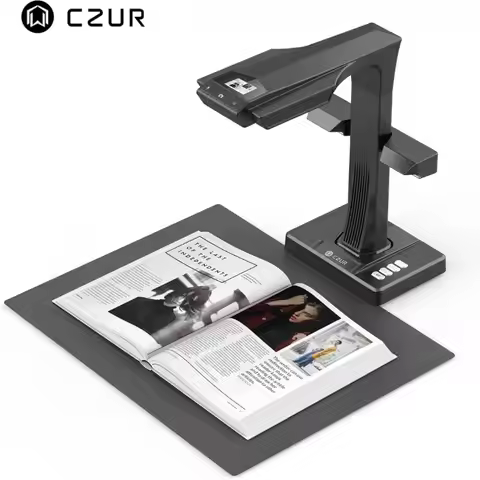 CZUR ET16 Plus Advanced Book & Document Scanner 2nd Gen Auto-Flatten&Deskew Tech 16MP Camera Capture