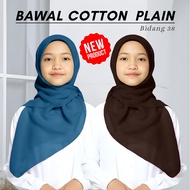 Kids Premium Cotton Bawal | Soft Plain Tudung for Kid | High Quality