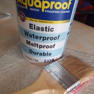 (PROMO) PAKET PELAPIS ANTI BOCOR AQUAPROOF 1KG KUAS 25" SERAT FIBER-Hosebuild