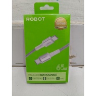 ROBOT RSCC120 TYPE-C TO TYPE-C 65W DATA CABLE