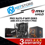 PWP MSI PRO X670-P WIFI DDR5 ATX & AMD RYZEN 9 7900 PROCESSOR