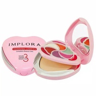 implora bedak+shedow+lipstik set ori bpom