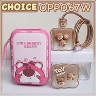 For OPPO 67W/65W/80W Charger Case Power Bank Storage Bag Cute Cartoon Bear Charger Protector Cable For oppo RENO 5 6 Pro/RENO 8T 5G Charger Cover