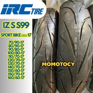 ราคาถูกที่สุดยางนอก ขอบ 17 IRC IZS S99 ใส่ R15, R3, M Slaz, CBR300, Ninja, CB300r, CBR500, ER6N, TNT