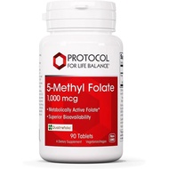PROTOCOL FOR LIFE BALANCE 5-Methylfolate 1,000mcg - Superior Methyl Folate Bioavailability - for Bra