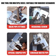 dingdongaa Wide Jaw Adjustables Wrench Right Angle F Type  Wrench Auto Repair Wrench