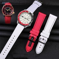 ♠✔✇ Nylon Strap for Seiko 5 Sports Watch Band SRPF19K1 Street Fighter Co-branded Men Women Genuine Cow Leather Wrist Bracelet 22mm