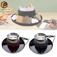 [prettyia] Smores Kit 2 in 1 and 1 Melting Plate Chocolate Melting Pot Electric Smores Maker for Bir