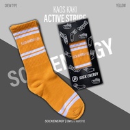 KATUN Sock Energy Active Energy Yellow white - Cotton Material, One Size Adult ft