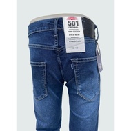 Men's Long Jeans 5O1 Full Button SlimFit Stretch