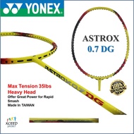 Yonex Badminton Racket ASTROX 0.7 DG + Free Grip (100% Original)