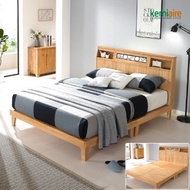 [Chemiere] Billboard bamboo wood queen bed frame KBD-101