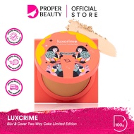 LUXCRIME Blur & Cover Two Way Cake Limited Edition Indonesia / Second Skin Luminous Cushion Compact 