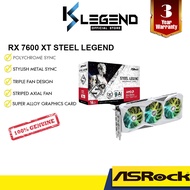 ASRock AMD Radeon RX 7600 XT Steel Legend 16GB OC GDDR6 GRAPHIC CARD