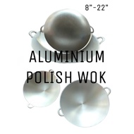 ALUMINUM PAN 8"-22" ALUMINUM PAN WITH POLISH ALUMINUM PAN THICK ALUMINUM PAN TWO FITTING ALUMINUM PA