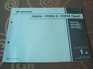 Honda 本田 2003 FORZA 250 S Type X MF06 NSS250 重型 速克達 機車 零件手冊