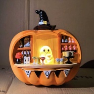 Halloween Pumpkin Bar Counter Decoration - Glowing Pumpkin Ghost Bar Counter