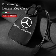 Mercedes Benz Car Suede Key Case Frus Truning Key Cover Creative Pull Key Bag For Benz AMG E200 W210 W203 W124 W204 W211 W123 W205 W212 W203 C200 E350 A180 CLA A45 E240 E250 C200