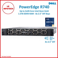 Dell PowerEdge R740 2U Rack Server 20-C Intel Xeon Gold 6148 RAM 1TB DDR4 8x2.5” SFF Used 90 Days Warranty - LeInfotech