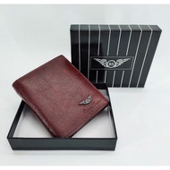 BSYXC Men's Genuine Cow Leather Wallet Dompet
