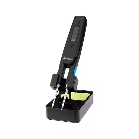 SEQURE HT140 2-IN-1 Hot Tweezers & Soldering Iron Compatible with C210 Tip Portable Tweezers Solderi