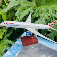 Boeing 787 "BRITISH AIRWAYS" BRITISH Kingdom aircraft model, scale 1:400, monolithic alloy, high-qua