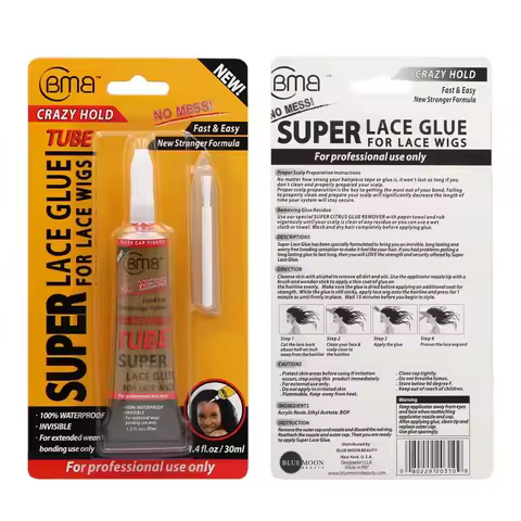 BMB Super Glue Waterproof Lace Wig Glue Invisible Hair Bonding Glue Strong Hold Wig Adhesive for Tou