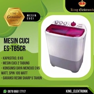 New Mesin Cuci Est85Cr /Mesin Cuci Sharp 8Kg/Mesin Cuci Est-85Cr