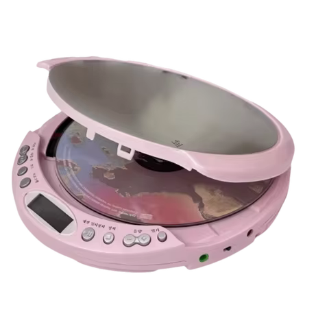 LCD Screen Display Portable CD Player USB Port High Quality Sound Walkman CD Player Looping Function