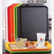 Plastic Rectangular Tray, Hotel Cafeteria, Hamburger Restaurant, Fast Food Restaurant, Anti Slip Spe