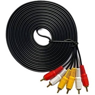 Cable 3 RCA To 3 RCA 1.5m Gold Plated/Cable RCA To RCA 1.5m Audio Video Vcd Dvd