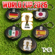 GANTUNGAN FIFA World Cup Keychain with Argentina National Design Fifa World Cup 2-sidedKeychain