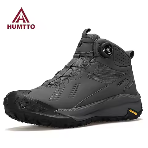 HUMTTO Hiking Shoes Men Waterproof Leather Hunting boots Women Trekking Ankle Tactical Shoes Snow bo