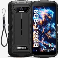 DOOGEE S41 Plus Rugged Smartphone 2024, 8GB RAM+128GB ROM/TF 1TB Rugged Phone, 6300mAh Rugged Cell Phones, 5.5" HD+ Display Android 13 Phone, IP68 Waterproof Phone Unlocked/Dual SIM 4G/NFC/OTG